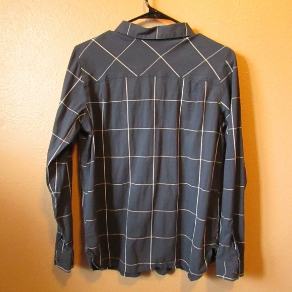 Columbia Blue Plaid Casual Button Down Shirt - Picture 3 of 3